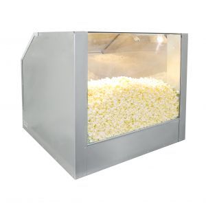 Bulk Popcorn Floor Display Warmer, one compartment, with  lighting