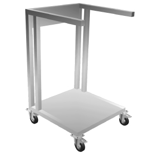 Complementary four wheel mobile cart for Vortex Popcorn™ machines Robopop®and MiniRobo S1